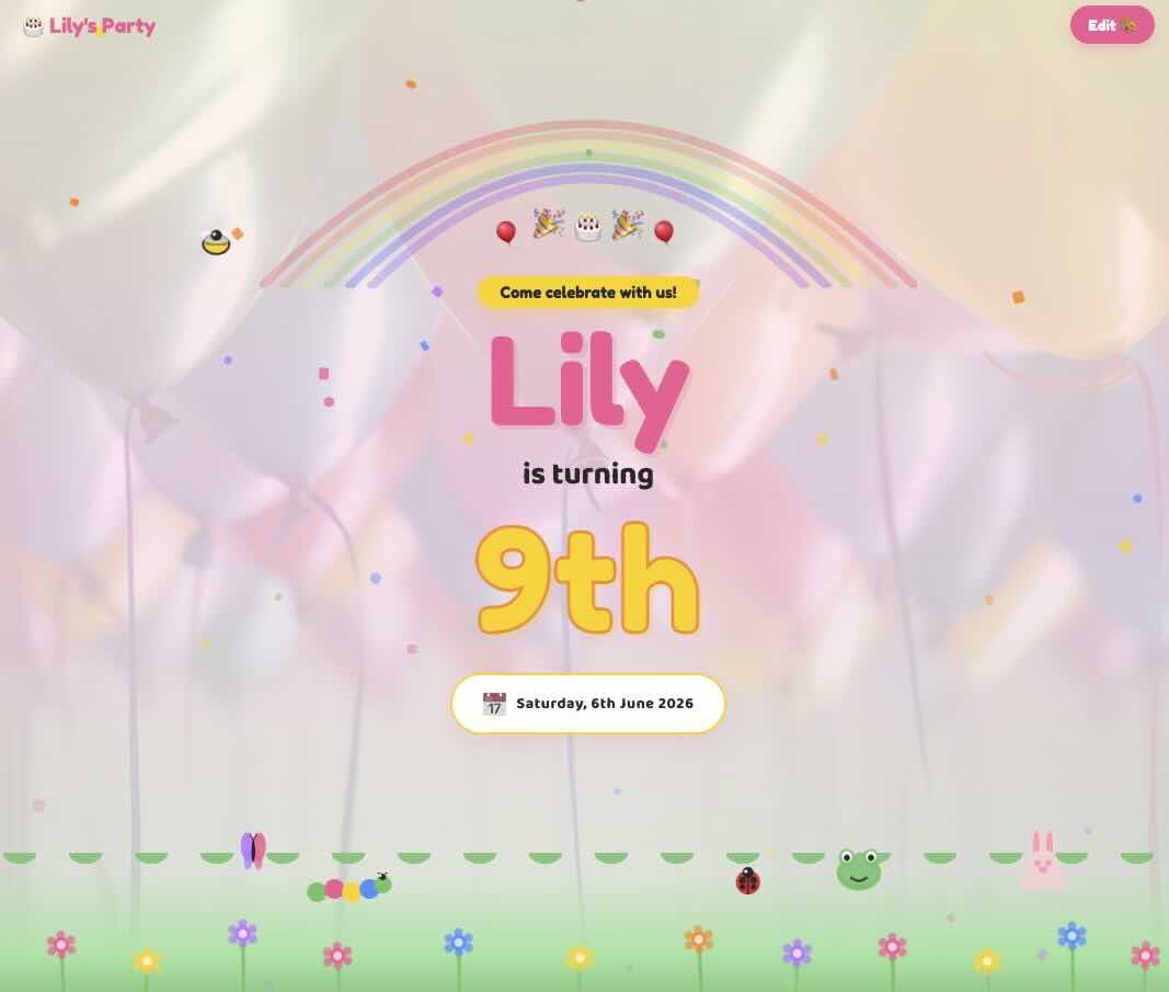 Kids Birthday Party Template